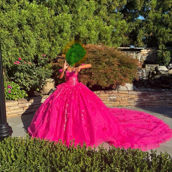 Vibrant Pink Prom Dress